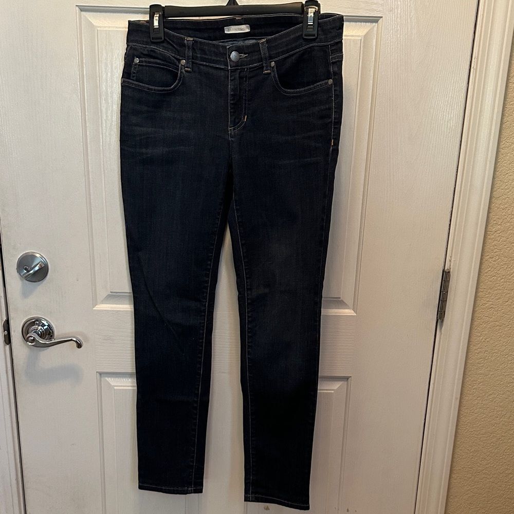 Eileen Fisher Women's Dark Blue Skinny Jeans Size 4, 84% Organic Cotton